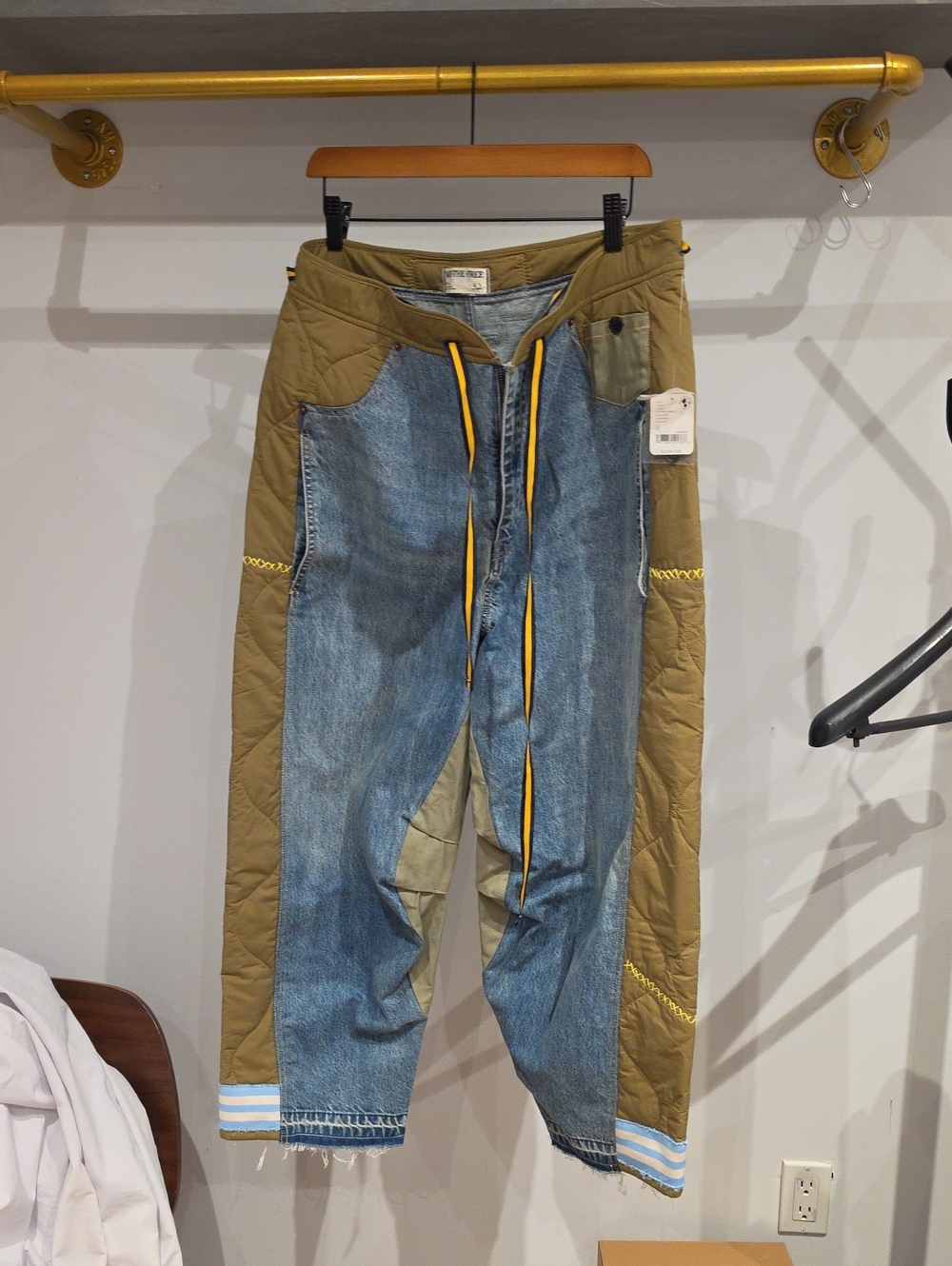 NWT "32" Free People Delton Piece Barrel Jean - Picture 8 of 12